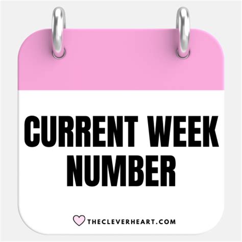 alltodaytomorrowweek|Current week number today 04.